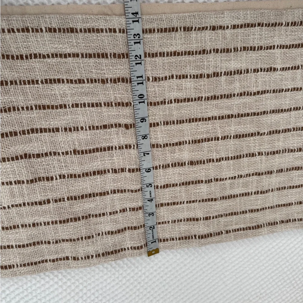 Pom Pom at Home Cream & Brown Striped Pillow case designed for Jojo Body pillow